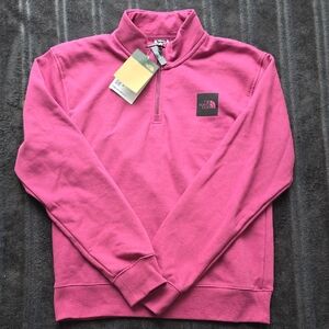 The North Face Men's Zip Up Sweater in Pink